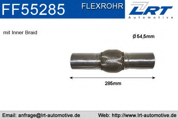 LRT FA55285 Flex Hose, exhaust system